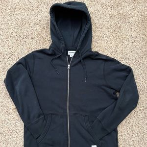 Black Converse French Terry Zip Hoodie - Mens Large